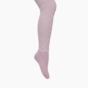 Merino Wool Textured Knit Tights | BABY | Lilac