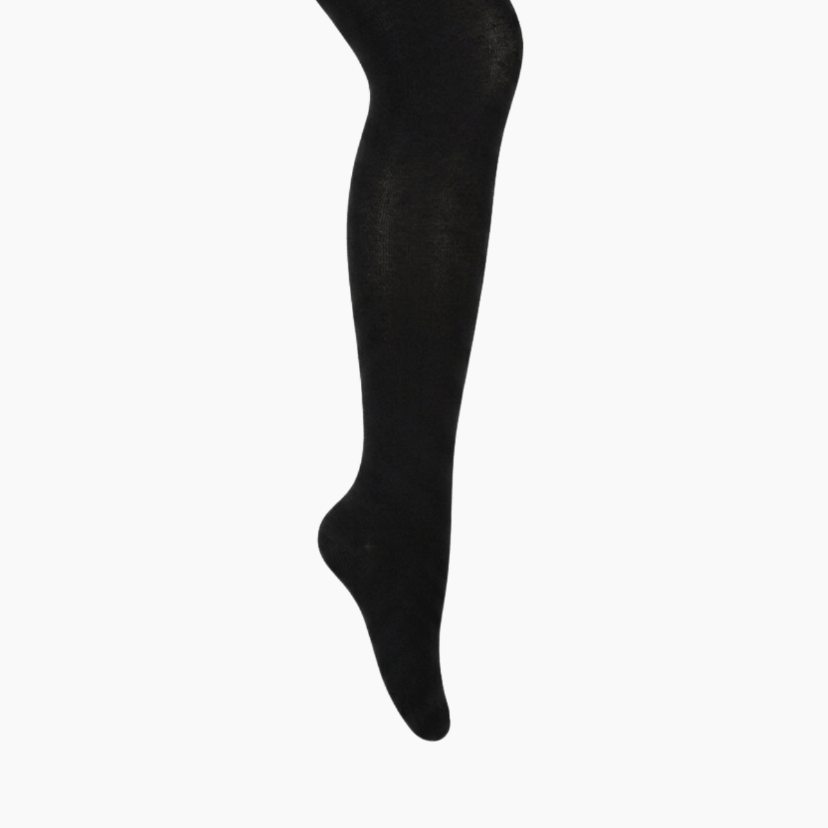 Merino Wool Flat Knit Essential Tights | CHILD | Black