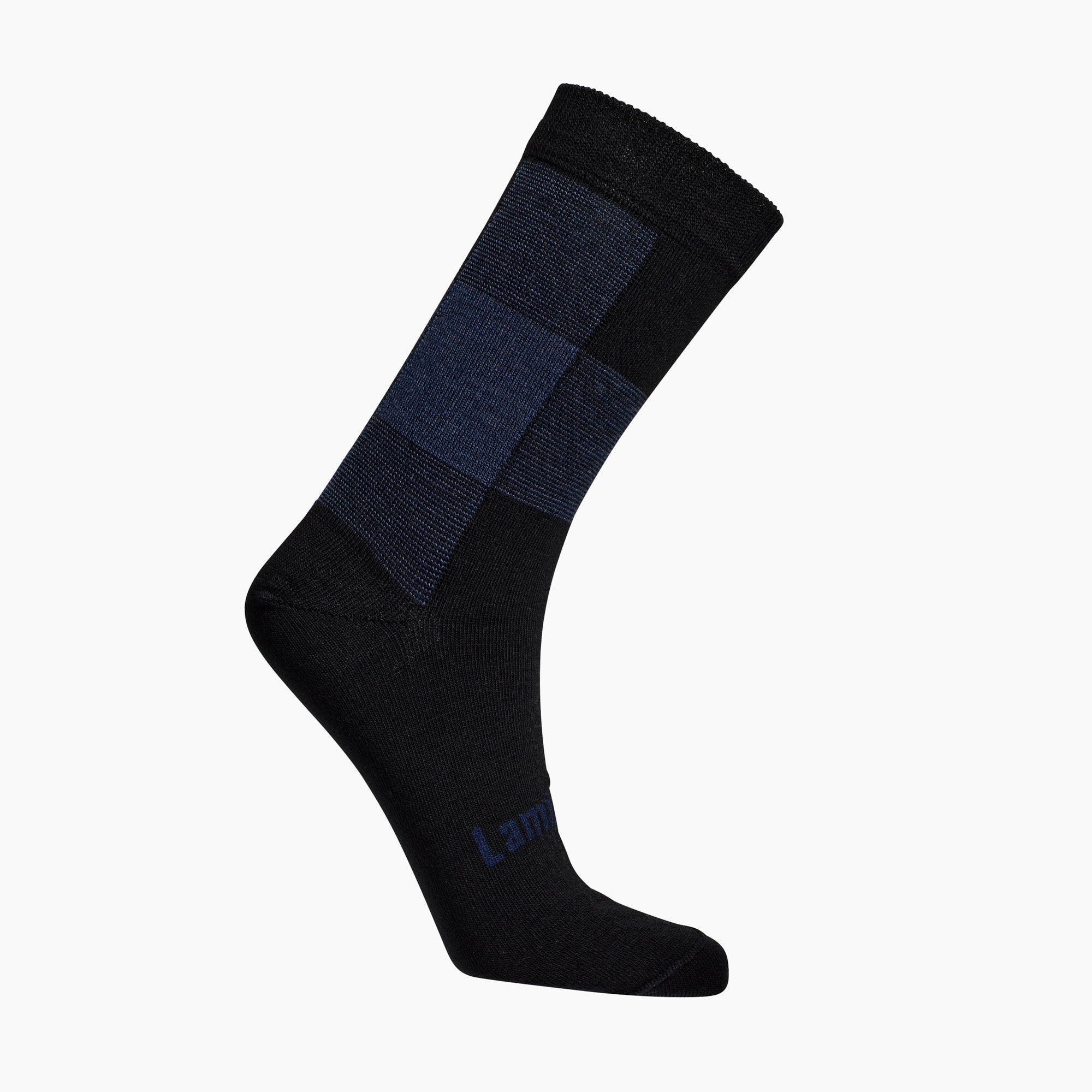 Black and Blue merino wool crew socks for children by Lamington NZ