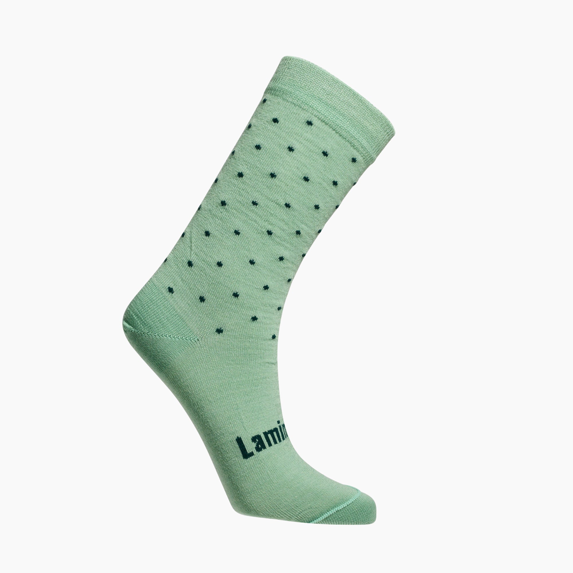 Light Green with Dark Green merino wool crew socks for children by Lamington NZ