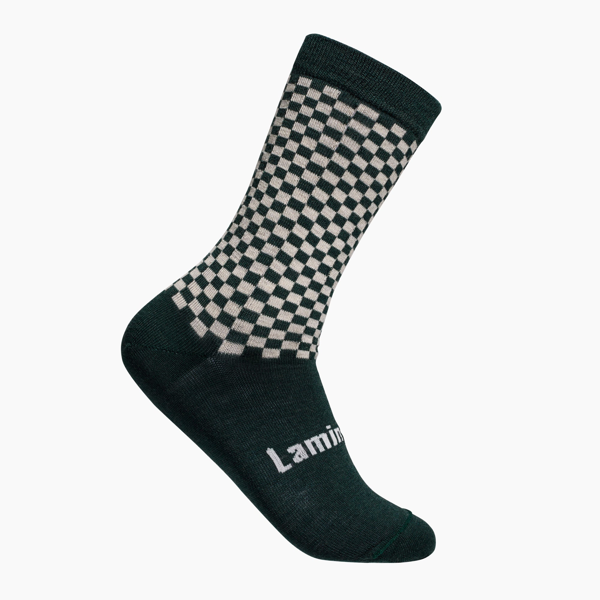 Mens merino wool crew socks Green and Latte by Lamington NZ