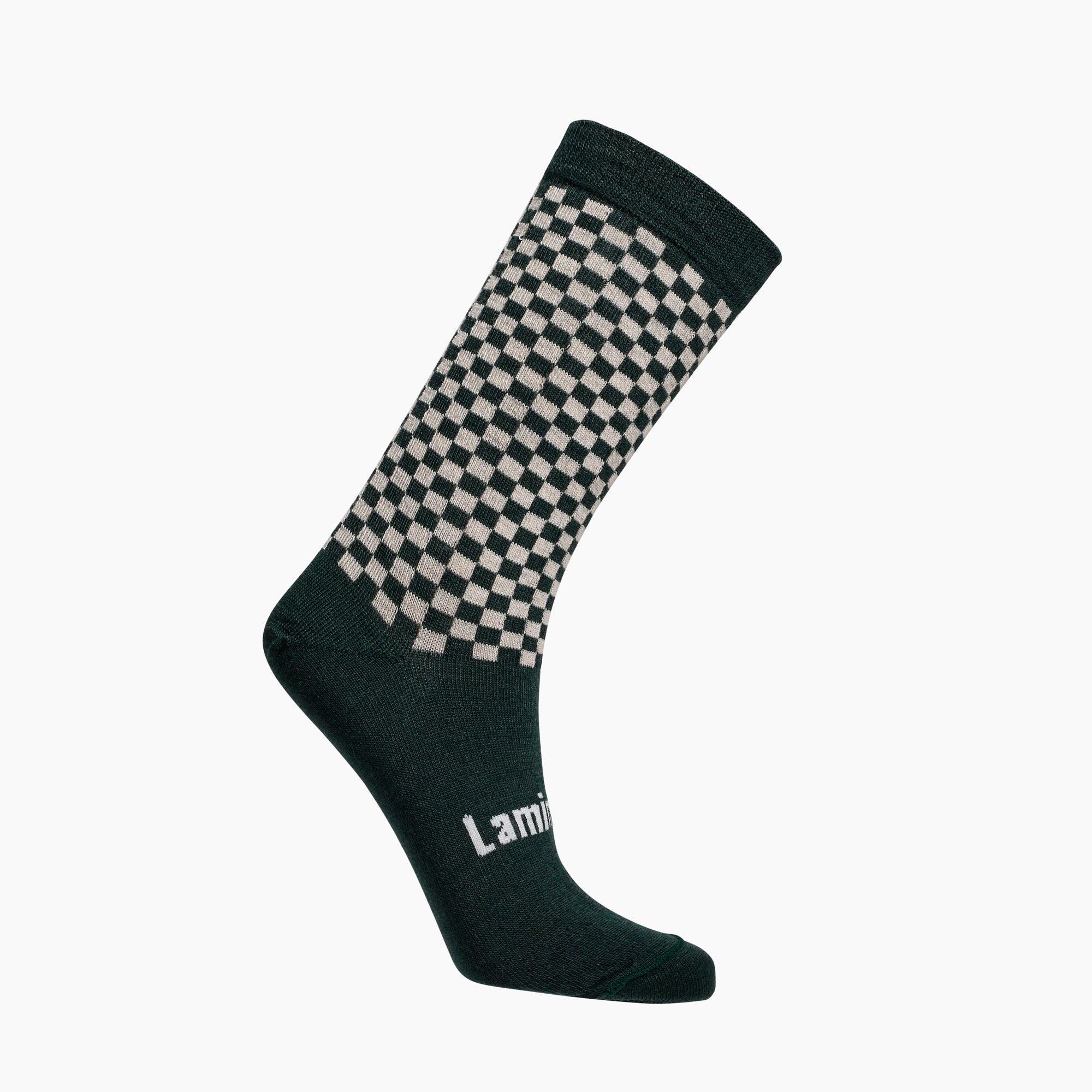 Womens merino wool crew socks Green and Latte by Lamington NZ