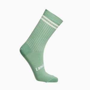 Womens merino wool crew socks Green by Lamington NZ