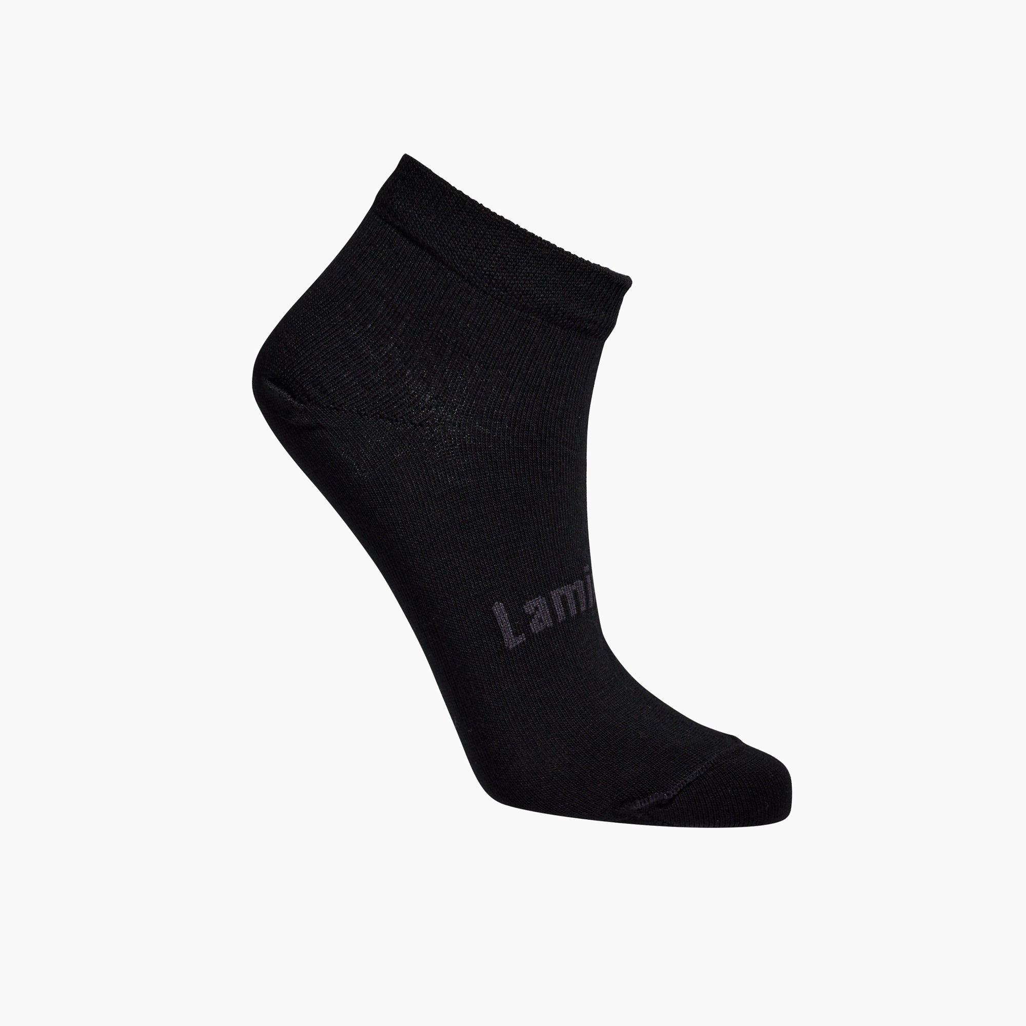 Womens Black merino wool ankle socks for sport by Lamington NZ