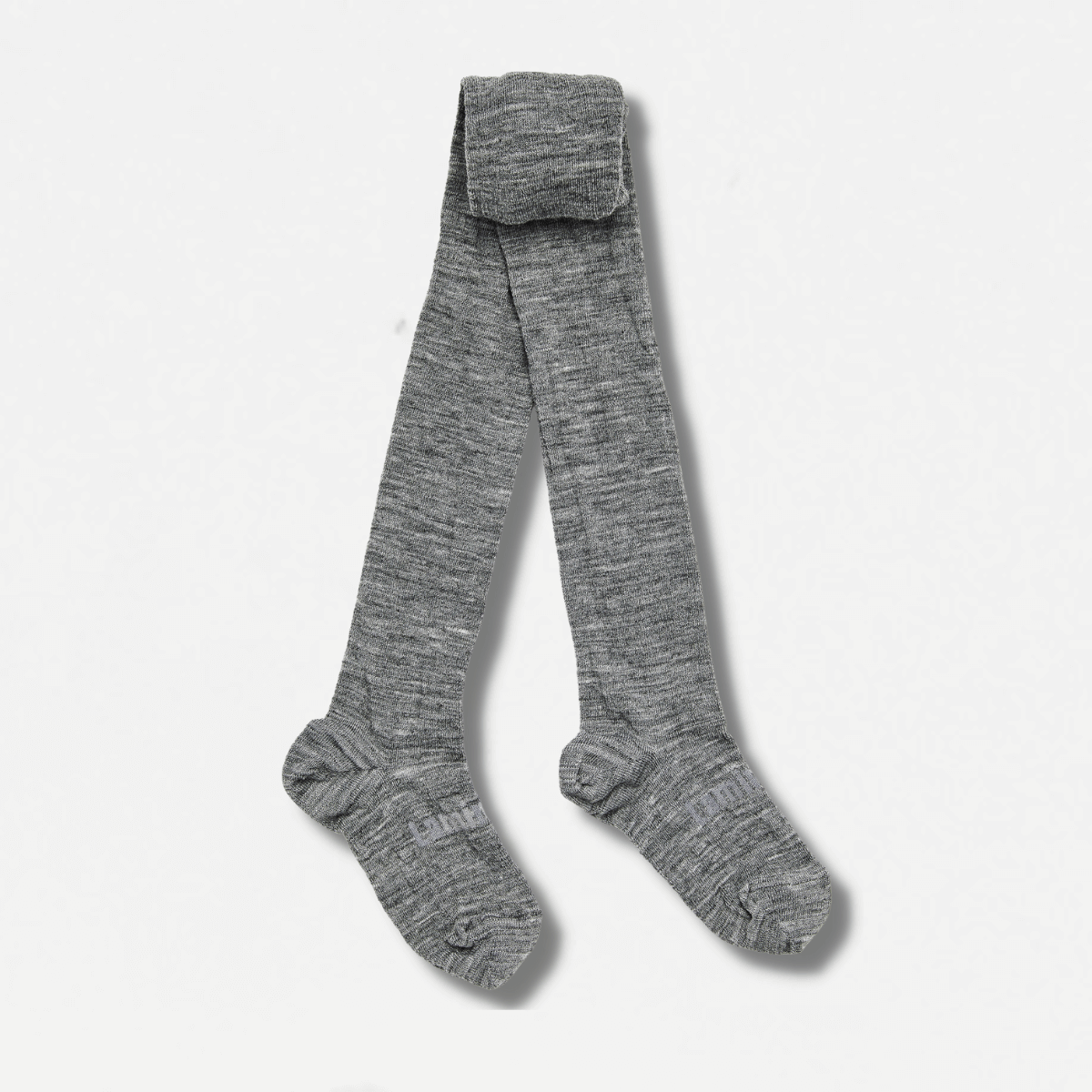 Merino Wool Flat Knit Essential Tights CHILD Grey