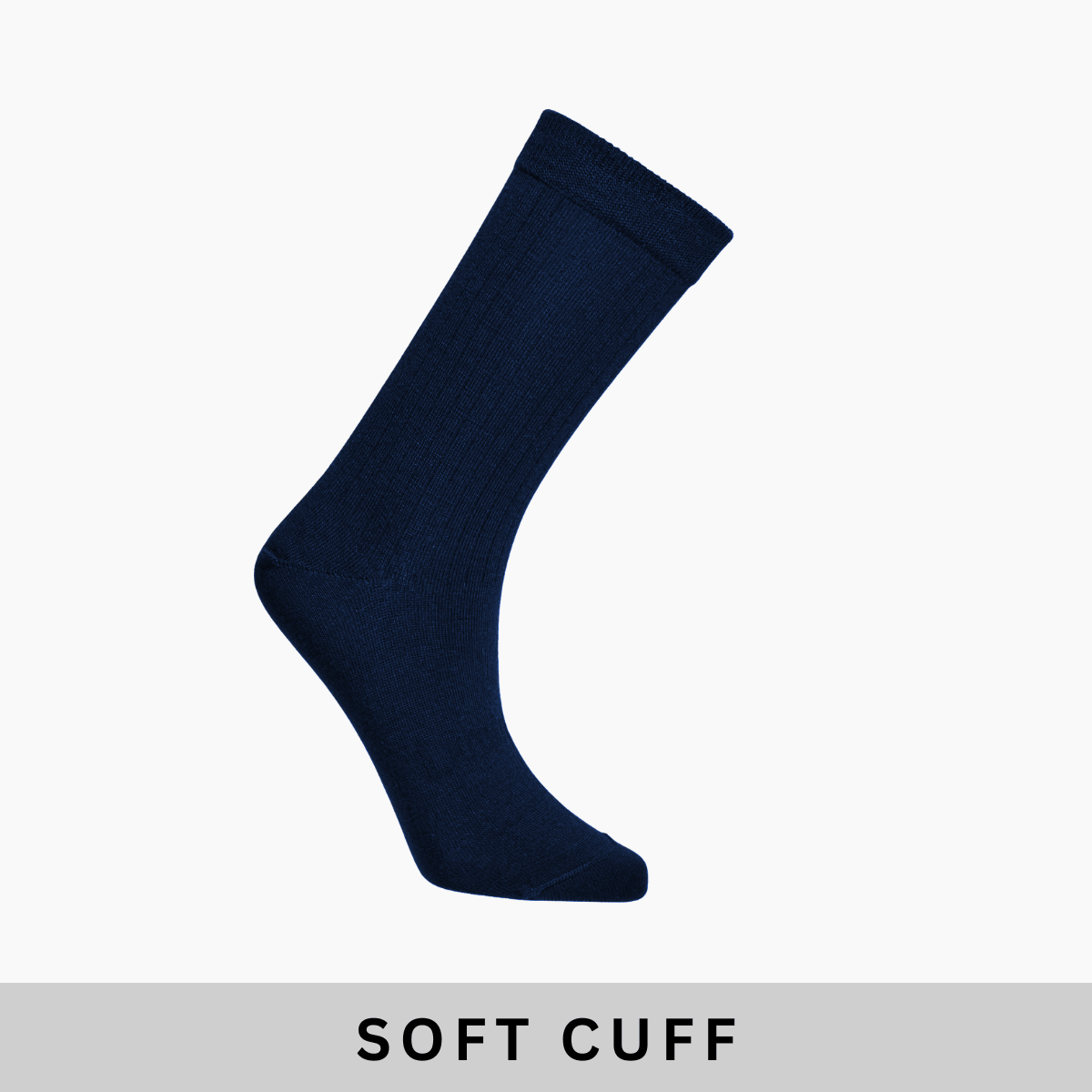 Lamington women's merino soft cuff crew socks in navy made in New Zealand.