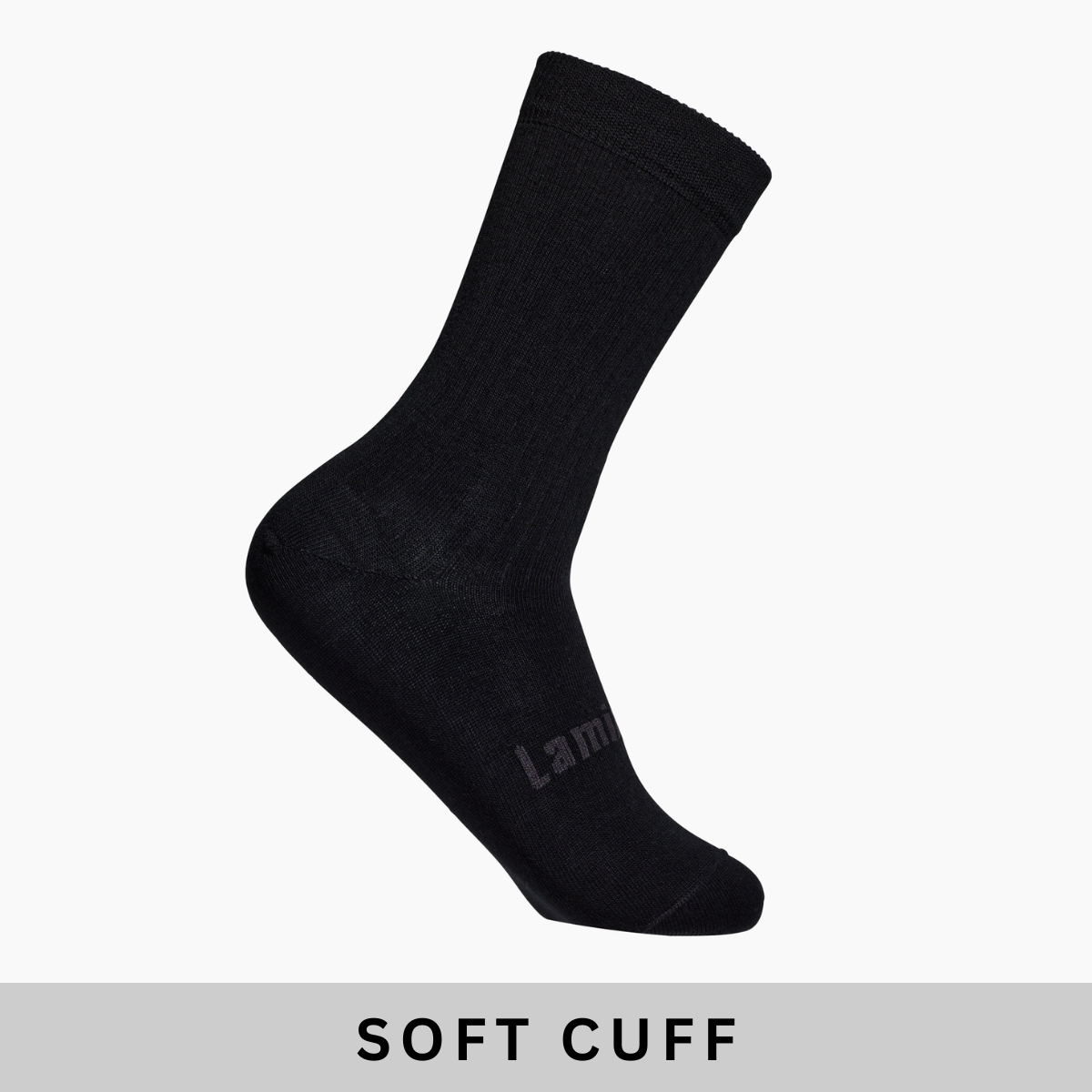 Merino wool health comfort socks soft cuff black rib for men  NZ