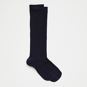 merino wool knee-high socks child school navy nz